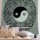 Black & White Yin Yang Boho Theme Wall Tapestry