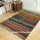 Handmade Green Boho Braided Reversible Chindi Area Rag Rug 4X6 Ft