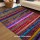 Purple Colorful Handmade Bohemian Braided Chindi Area Rug 4X6 Ft