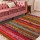 Handmade Orange Boho Braided Reversible Rag Rug 4X6 Ft