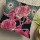 Rose Print Bohemian Decorative Kantha Throw Pillow Cover 16X16 Inch