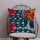 Multi Colored 20X20 Inch Cotton Kantha Square Throw Pillow Cover