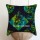 Black Multicolored 20X20 Inch Decorative Vintage Kantha Square Throw Pillow Cover