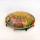 Tan Multicolored Handmade Patchwork Round Floor Cushion Cover