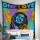 Multi One Love Bob Marley Rasta Reggae Jamaican Hippie Tapestry Wall Hanging - Queen Size
