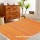 Peach & Yellow Solid Color Soft Cotton Chindi Area Rug 4X6 Ft. - 48X72 Inch
