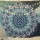 Grey Green Glitter Lotus Mandala Wall Tapestry