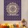 Blue & Gold Lotus Mandala Tapestry - Poster Size 30X45 Inch