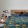 Blue Multi Frida Kahlo Printed Bohemian Indian Kantha Quilt Blanket Bedspread - Queen Full Size