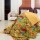 Mustard Multi Frida Kahlo Printed Bohemian Indian Kantha Quilt Blanket Bedspread - Queen Full Size