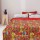 Red Multi Frida Kahlo Printed Kantha Quilt Blanket Bedspread - Queen Full Size