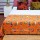 Orange Multicolored Lily Floral Boho Indian Kantha Quilt Blanket Bedspread - Twin Size