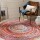 Bohemian Round Chindi Multi Braided Area Rug - 6 Ft. 