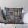 Decorative Blue Sequin Needlepoint Unique One-Of-A-Kind Pillow Cover