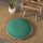 Oversized Solid Aqua Green Round Floor Pillow Cover with Pom Pom for Extra Sitting - 32 Inch