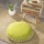 Oversized Solid Green Round Floor Pillow Cover with Pom Pom for Extra Sitting - 32 Inch 