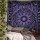 Large Purple Zodiac Sun Moon Tapestry - King Size