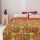 Orange Multi Frida Kahlo Kantha Quilt Blanket Throw - Queen Size