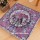 Pink Purple Large Floral Elephant Boho Mandala Square Floor Pillow Cover - 36X36 Inch
