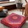 Red Multi Bohemian Indian Mandala Circle Square Floor Pillow Cover - 36X36 Inch