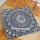 Black White Large Boho Mandala Square Floor Pillow Cover - 36X36 Inch