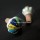 Multicolored Floral Pumpkin Style Ceramic Wine Bottle Stopper with Cork