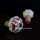 Yellow White Floral Ceramic Wine Bottle Stopper with Cork
