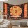 Orange Zodiac Tapestry Wall Hanging - Twin Size