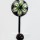 Bohemian Brown Green Flower Painted Porcelain Ceramic Wall Hook