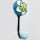 Bohemian Turquoise White Flower Painted Porcelain Ceramic Wall Hook