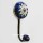 Bohemian Royal Blue Flower Painted Porcelain Ceramic Wall Hook