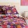 Purple Multi Bohemian Paisley Print Cotton Kantha Quilt Blanket Throw - Queen Size 90X108 Inch