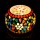 Boho Multicolored Mosaic Glass Votive Tea Light Candle Holder