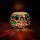 Lotus Multicolored Mosaic Glass Votive Tea Light Candle Holder