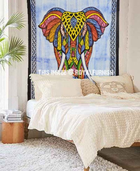 Boho sales elephant tapestry
