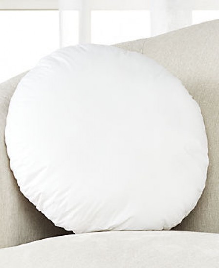 18 Inch Round Floor Pillow Insert - Filled with Polyester Form Cushion 