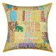 24X24" Yellow Decorative & Accent Boho Chic Square Pillow ...